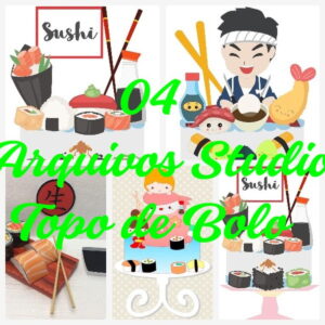 Arquivos de Corte Topo de Bolo - Sushi