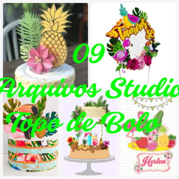 Arquivos de Corte Topo de Bolo - Tropical - Image 2