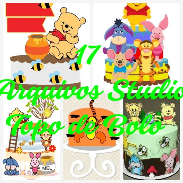 ARQUIVOS DE CORTE TOPO DE BOLO - URSINHO POOH - Image 3