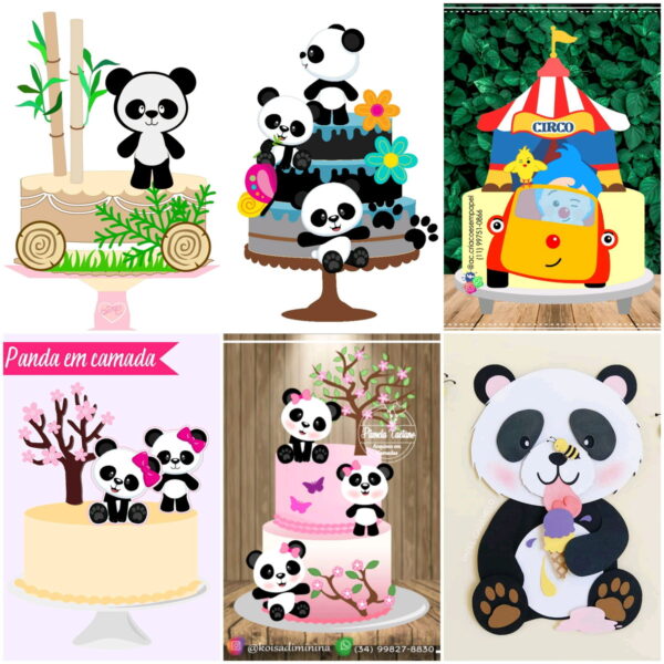 ARQUIVOS DE CORTE TOPOs DE BOLO panda - Image 2