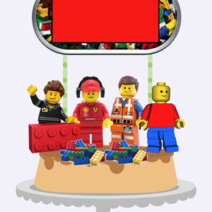 Arquivos Silhouette topo de bolo Lego em camada