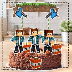 TOPO DE BOLO AUTHENTIC GAMES - ARQUIVO DIGITAL