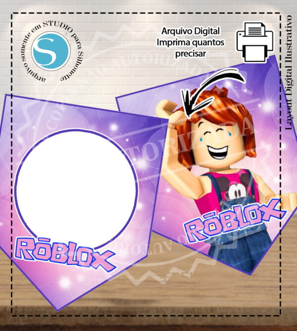 BANDEIROLA MENINA ROBLOX - ARQUIVO DIGITAL