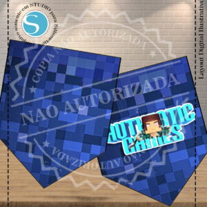 BANDEIROLA MINECRAFT - ARQUIVO DIGITAL