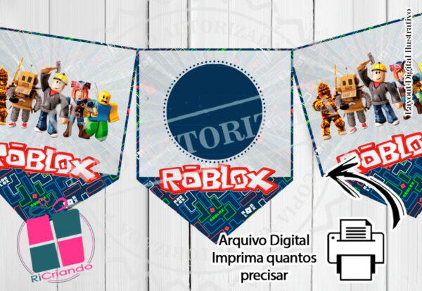 BANDEIROLA ROBLOX - ARQUIVO DIGITAL