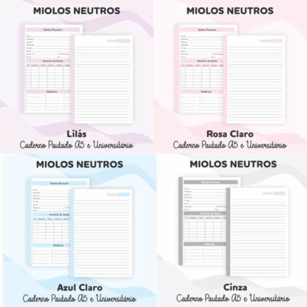 Cadernos - Kit Digital Miolos Cadernos Universitario - Image 5