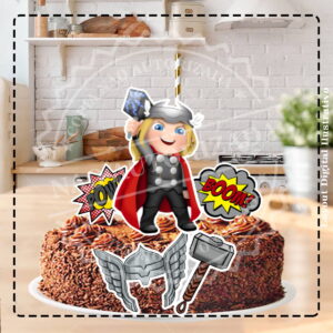 TOPO DE BOLO AVENGERS THOR - ARQUIVO DIGITAL