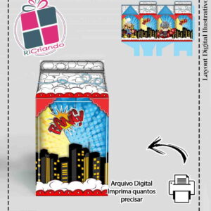 CAIXA MILK AVENGERS THOR - ARQUIVO DIGITAL