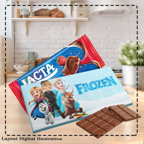 CAIXA PARA CHOCOLATE FROZEN - ARQUIVO DIGITAL