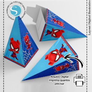 CAIXA PIRAMIDE HOMEM ARANHA ARANHAVERSO - ARQUIVO DIGITAL