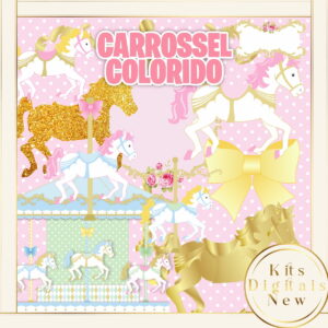 Carrossel Colorido Kit Digital