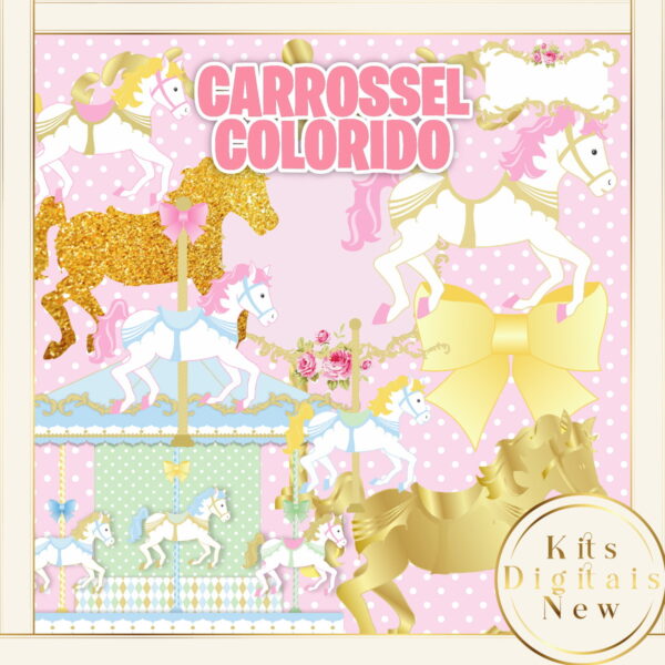 Carrossel Colorido Kit Digital