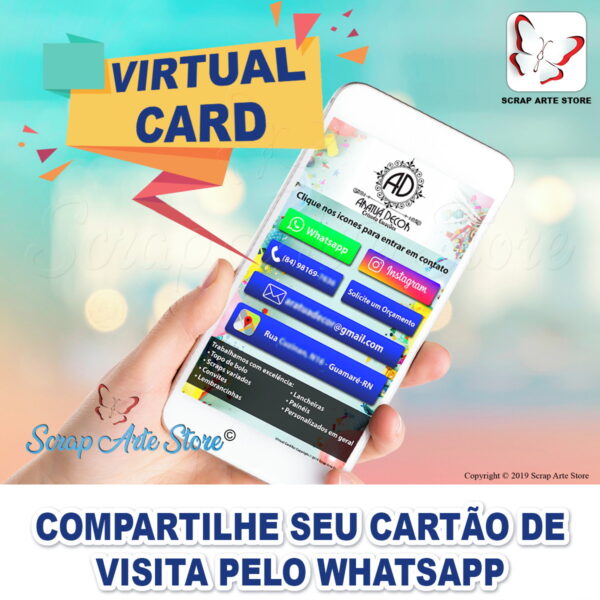 Cartão de visitas Virtual interativo