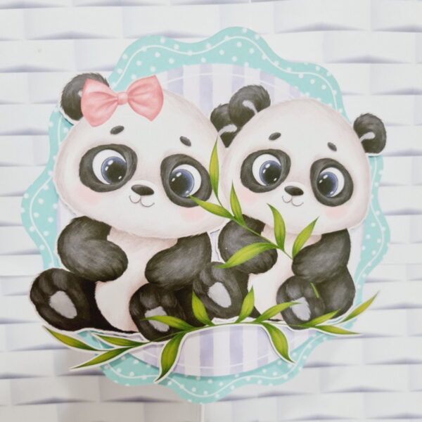 Chá Revelação Panda - Arquivos Corte Studio e pdf 724 - Image 2
