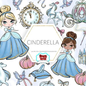 Cinderela Aquarela Kit Digital Compre 1 Leve 2 Ref500