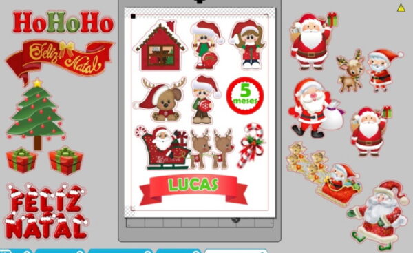 Arquivo Topos de Bolo Natal Papai Noel