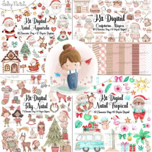 Combo - 12 Kits Natal Aquarela