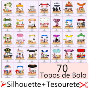 COMBO 70 TOPOS DE BOLO -Silhouette E PDF (Tesourete)
