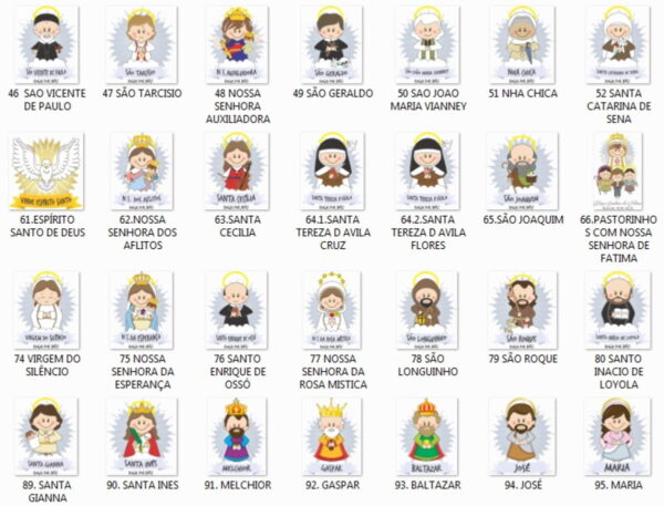 Kit Digital - 95 Santinhos em Png - Image 2