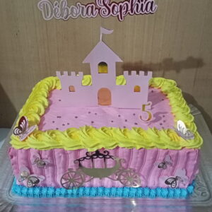 COMBO + Arquivo de Corte - Topo de Bolo Castelo e Carruagem