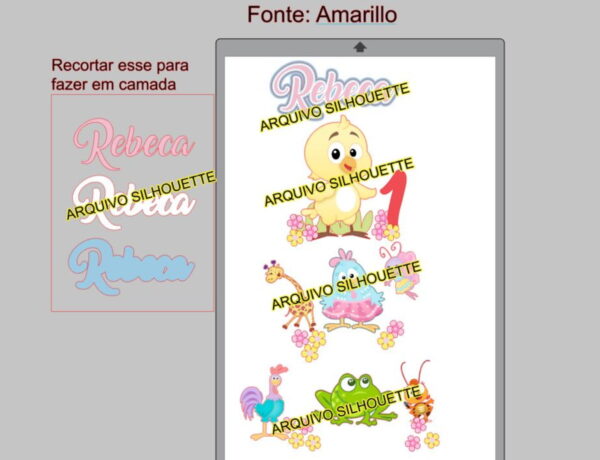 Combo + Arquivo De Corte - Topo De Bolo Galinha Pintadinha 2 - Imagem 2