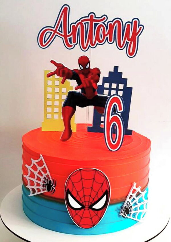 COMBO + Arquivo de Corte - Topo de Bolo Homem Aranha 3