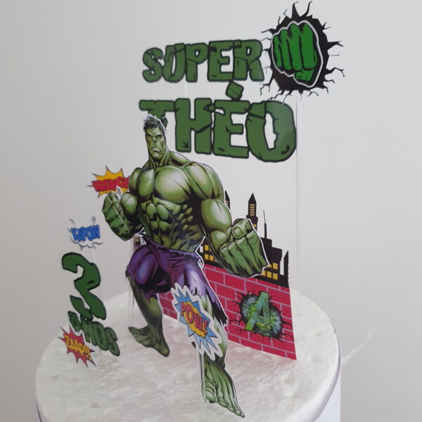 COMBO + Arquivo de Corte - Topo de Bolo Hulk 1 - Imagem 4