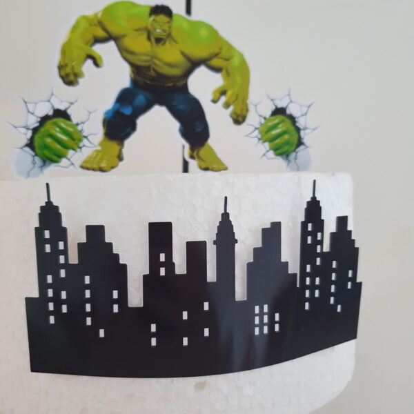 COMBO + Arquivo de Corte - Topo de Bolo Hulk - Imagem 4