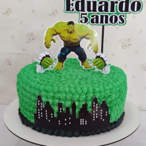 COMBO + Arquivo de Corte - Topo de Bolo Hulk