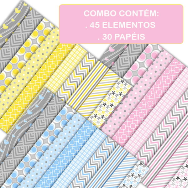 kit digital Elefantinhos 3 kits - Imagem 4