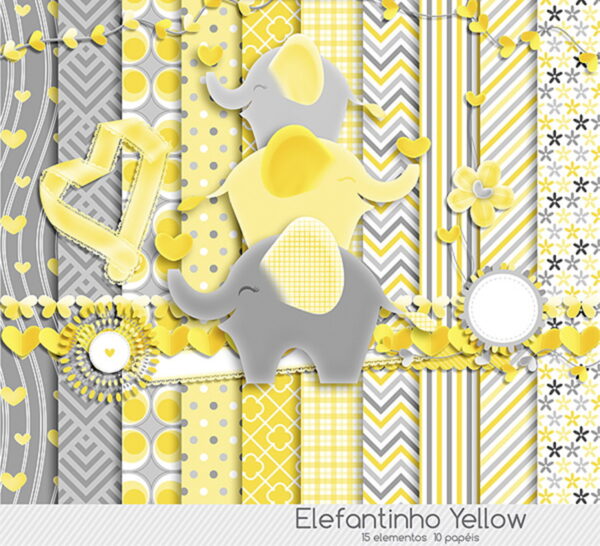 kit digital Elefantinhos 3 kits - Imagem 2