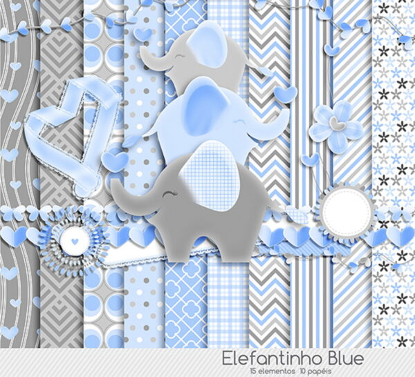 kit digital Elefantinhos 3 kits - Imagem 3
