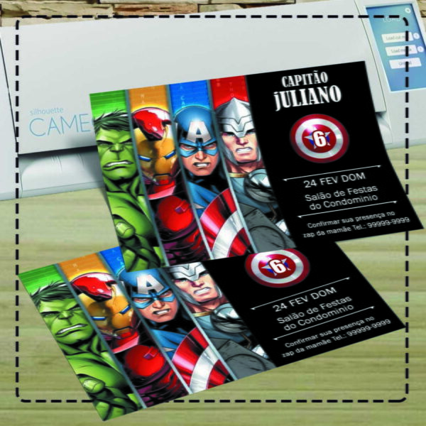 CONVITE SUPER HEROIS - ARQUIVO DIGITAL