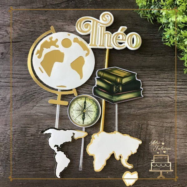 Corte Topo de Bolo Despedida de Viagem