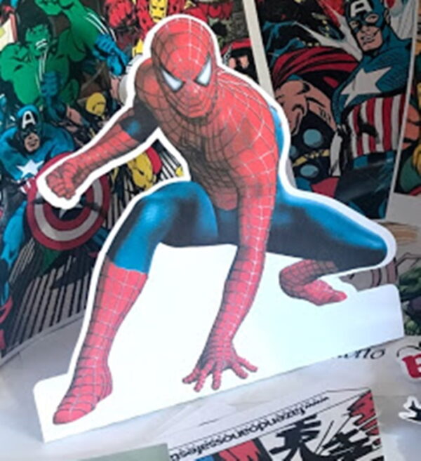 Display de Mesa Arquivo de Corte Silhouette Homem Aranha