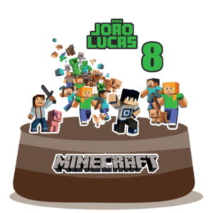 e Corte - Topo de Bolo - Minecraft