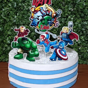 Arquivo de Corte Topo de Bolo Lego Vingadores - pdf / Studio