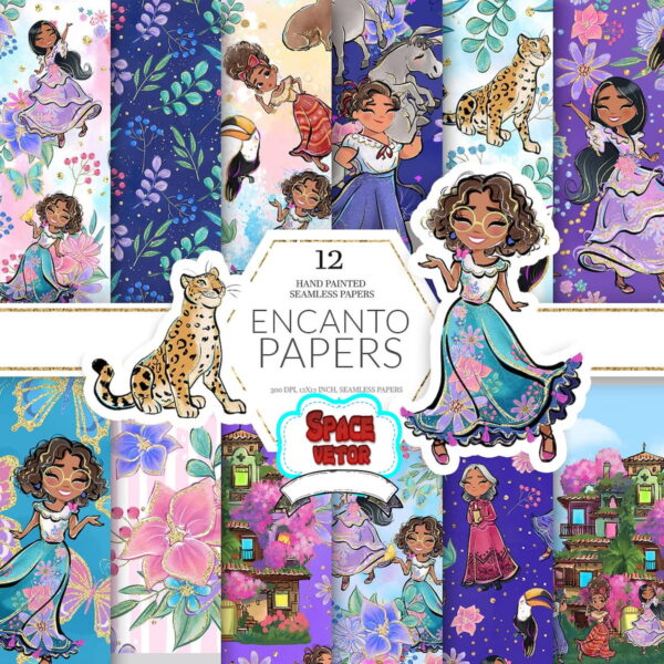 Encanto Aquarela Kit Digital - Image 2
