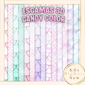 Escama Sereia Candy Color Kit Digital
