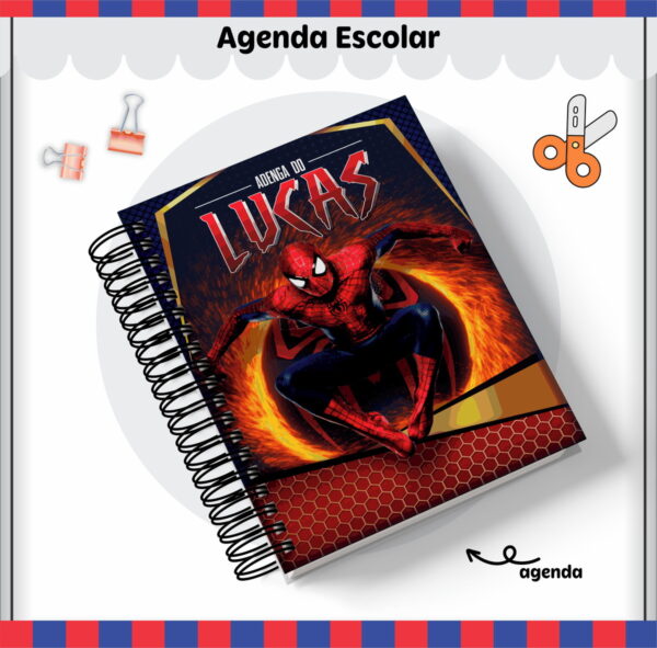 Etiquetas. Cadernos, Homem Aranha em Png e pdf - Imagem 3