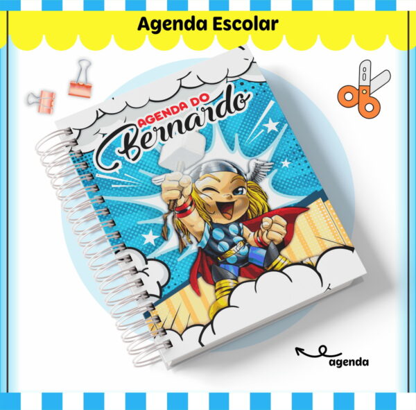 Etiquetas. Cadernos, Thor em Png e pdf - Image 3