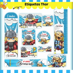Etiquetas. Cadernos, Thor em Png e pdf