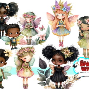 Fadas Aquarela Kit Digital Reef: 830