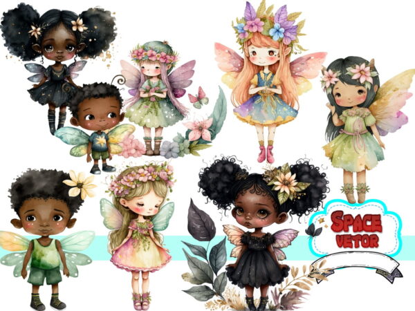 Fadas Aquarela Kit Digital Reef: 830