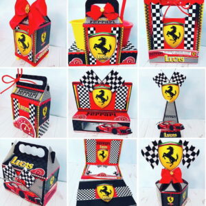 Ferrari Carros 2709 - Combo de Arquivos de Corte para Festas