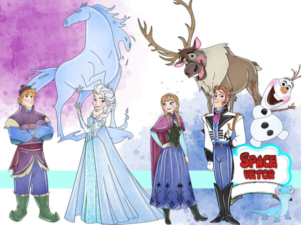Frozen Kit Digital Aquarela Reef: 852
