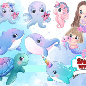 Fundo do Mar Aquarela Kit Digital Compre 1 Leve 3