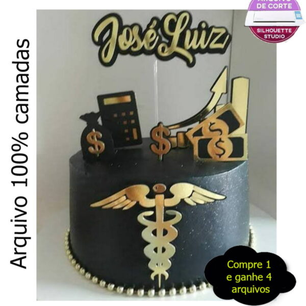 G658 - Arquivo topo de bolo contabilidade em camadas