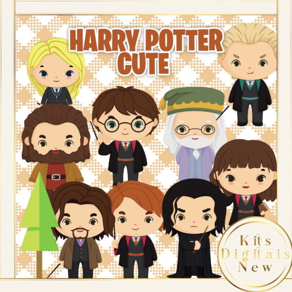 Harry Potter Aquarela Kit Digital