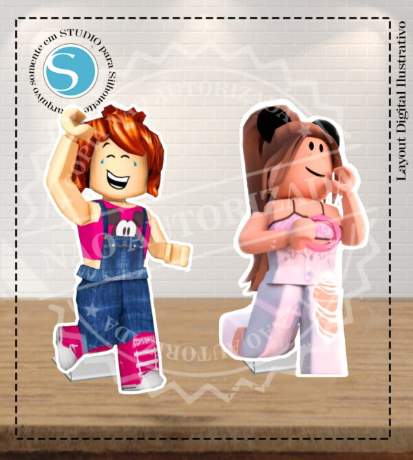 KIT 2 DISPLAY DE MESA JULIA MINEGIRL - ARQUIVO DIGITAL